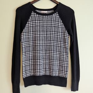 Merona small sweater print long sleeve Houndstooth